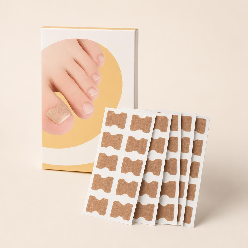 Parches para uñas encarnadas x50 MixMart — fondo crema