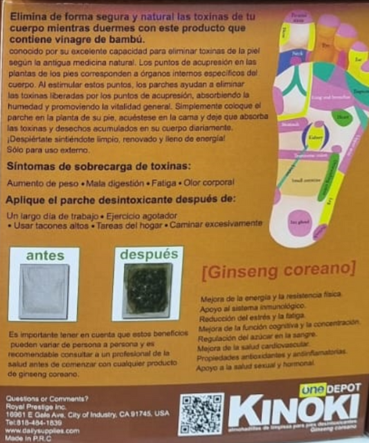 PARCHE KINOKI PRIMIUN  DESINTOXICANTE